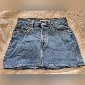 Levi's Classic Blue Denim Mini Skirt
